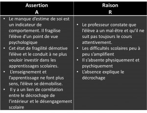 AssertionRaison